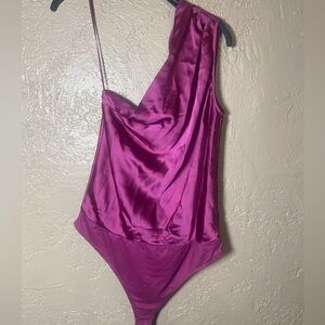 Nwt Steve Madden one shoulder bodysuit Large